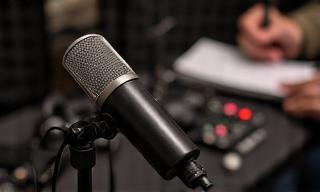 Podcast recording